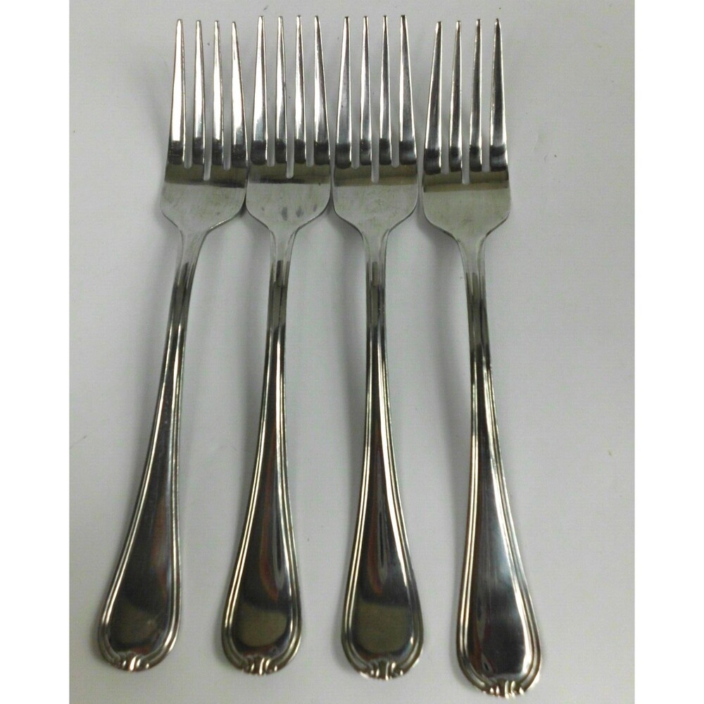 Cambridge Stainless Steel Carlie Small Salad Dessert Forks 7 Inch Lot of 4